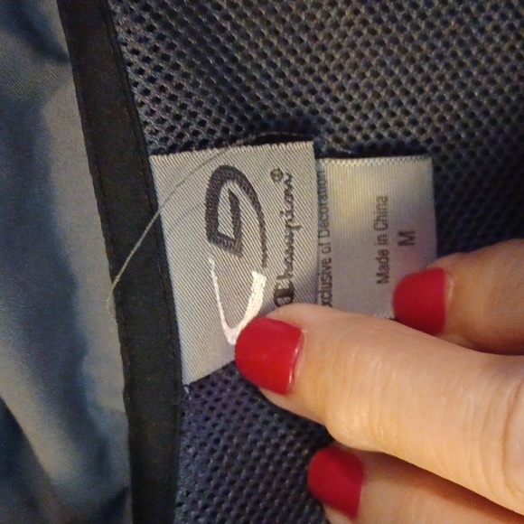 Champion wind breaker jacket men's size medium gray - Picture 3 of 5